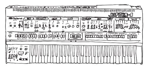 Illustration of Roland Jupiter 8 Tracks (1980)